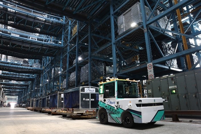HKT’s 5G private network will enable Hactl’s Autonomous Electric Tractors to transport cargo efficiently